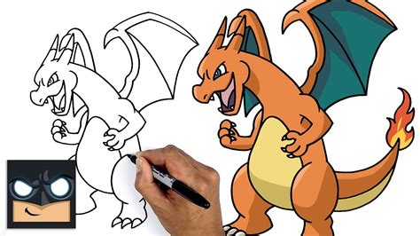 How to Draw Pokemon Charizard .